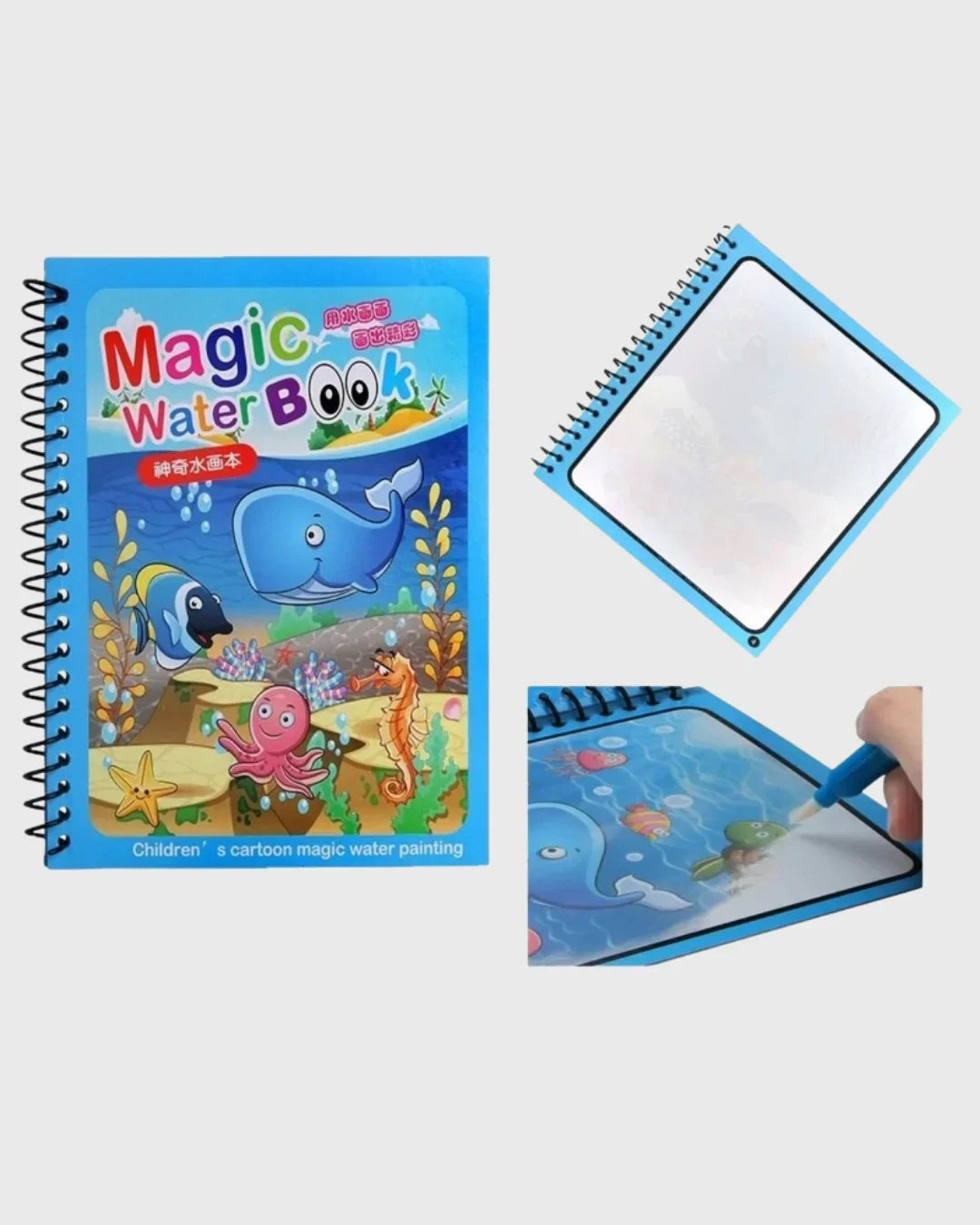 Magic Water Drawing Book – Reusable Creative Coloring for Kids