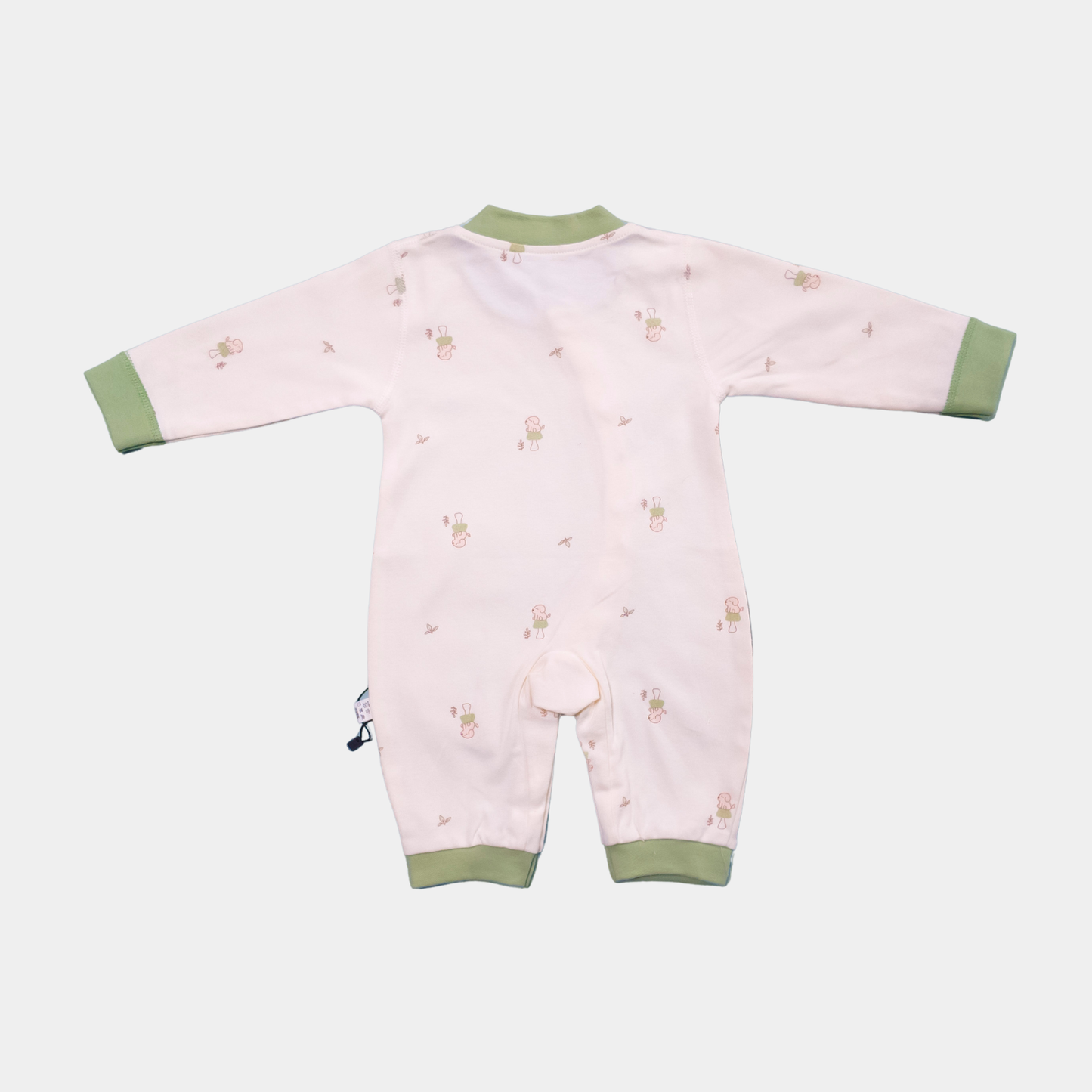 Green Trim Soft Cotton Baby Romper