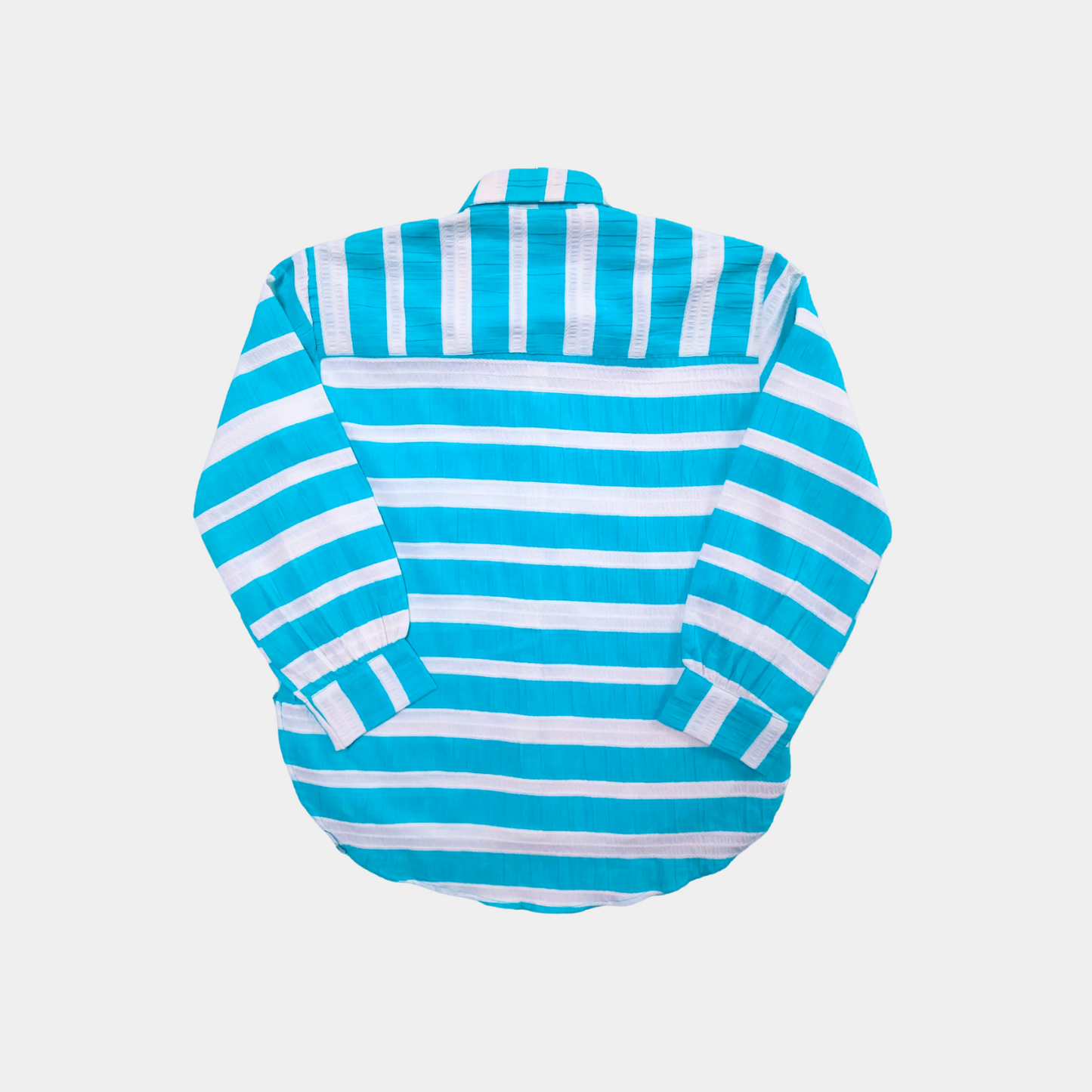 Blue and White Button-Down Shirt | (6-14YRS)