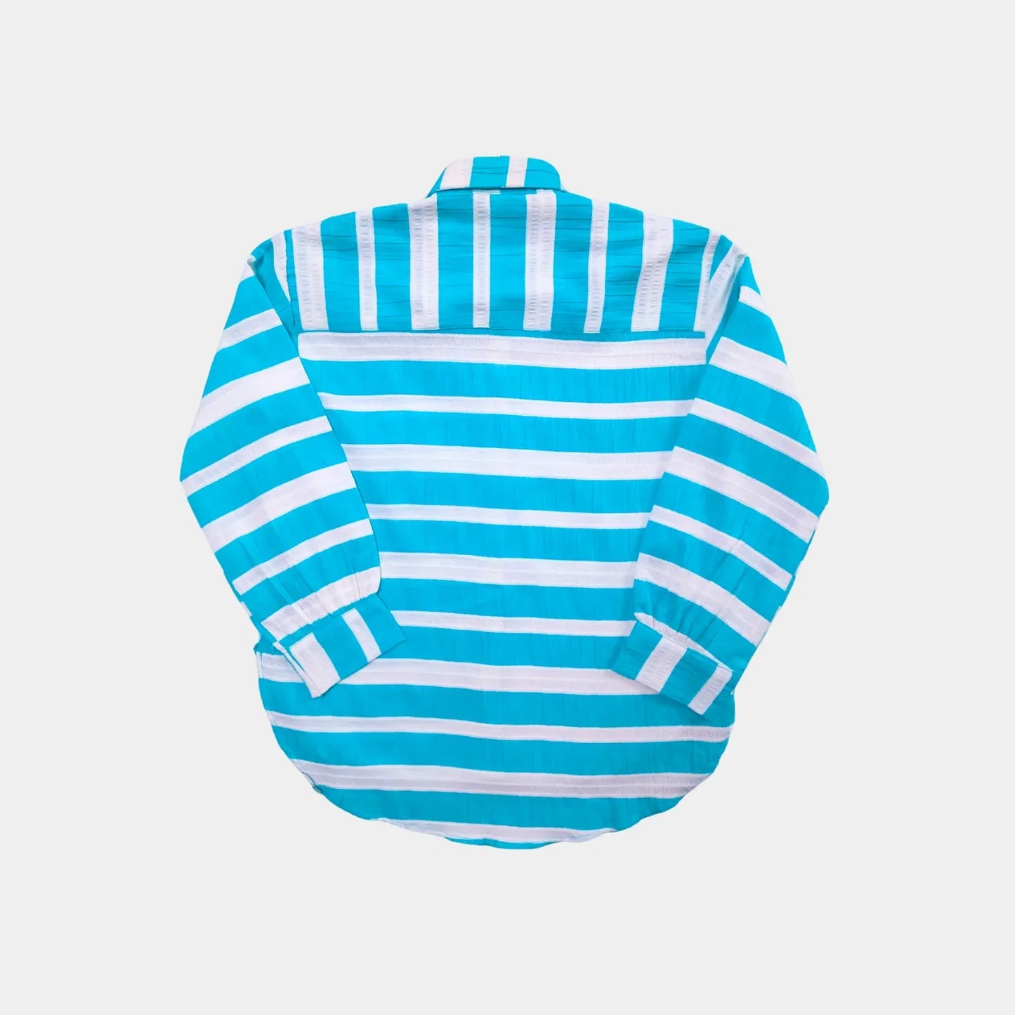 Blue and White Button-Down Shirt | (6-14YRS)