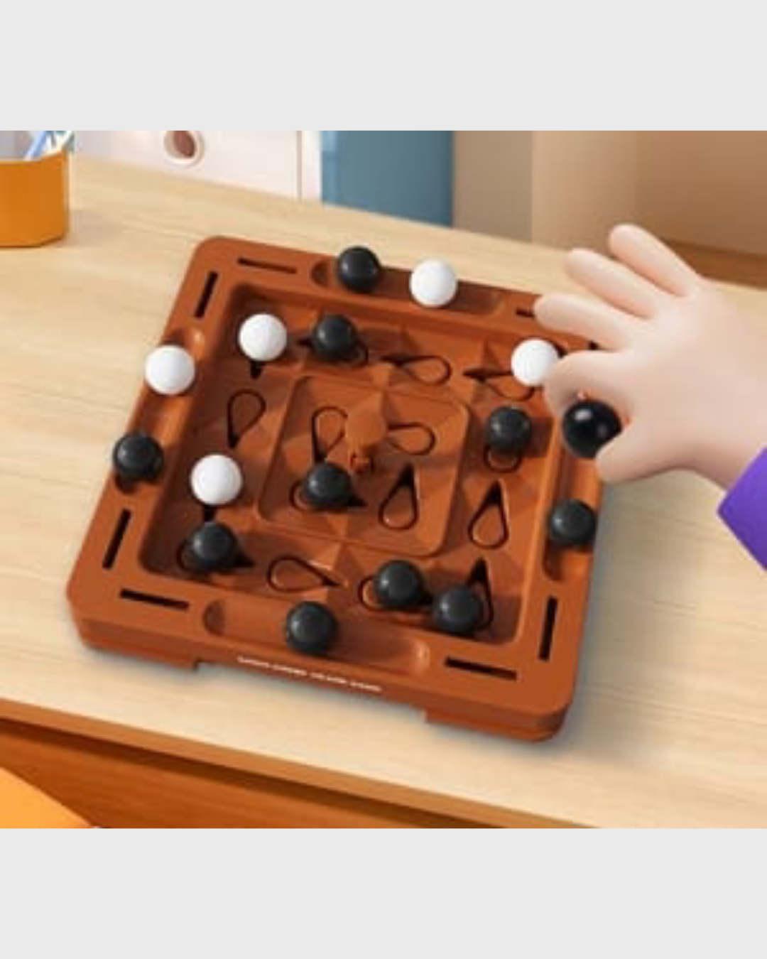 Board Game: Tactical Marble Push - A 2-Player Strategy Challenge