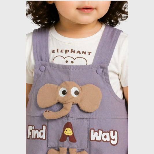 Baby "Find A Way Elephant" Romper Set