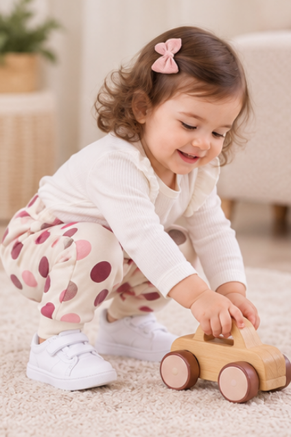 Polka Dot Jogger Pants for Toddlers
