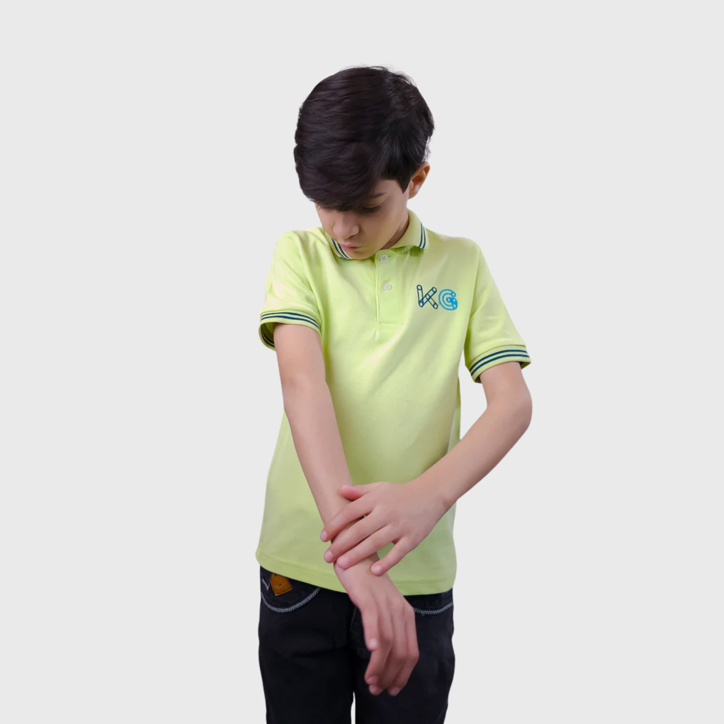 Lime Green Polo Shirt | (Ages 2-14)