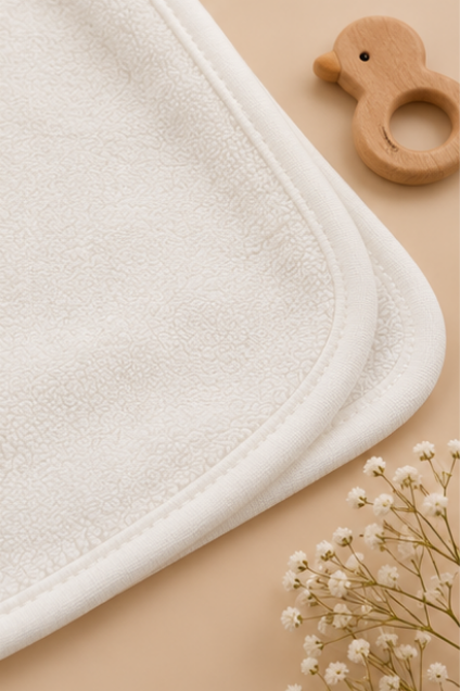 White Duck Hooded Baby Swaddle
