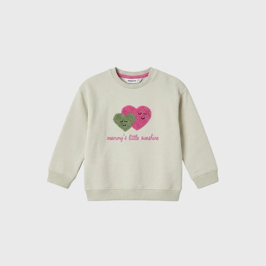 Children's Long Sleeve Top with Embroidered Floral Design