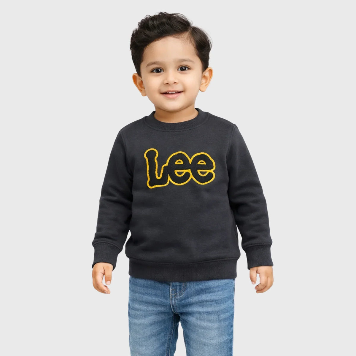 MM Boys Club Black Trouser Shirt Set with Bold Embroidered Graphic