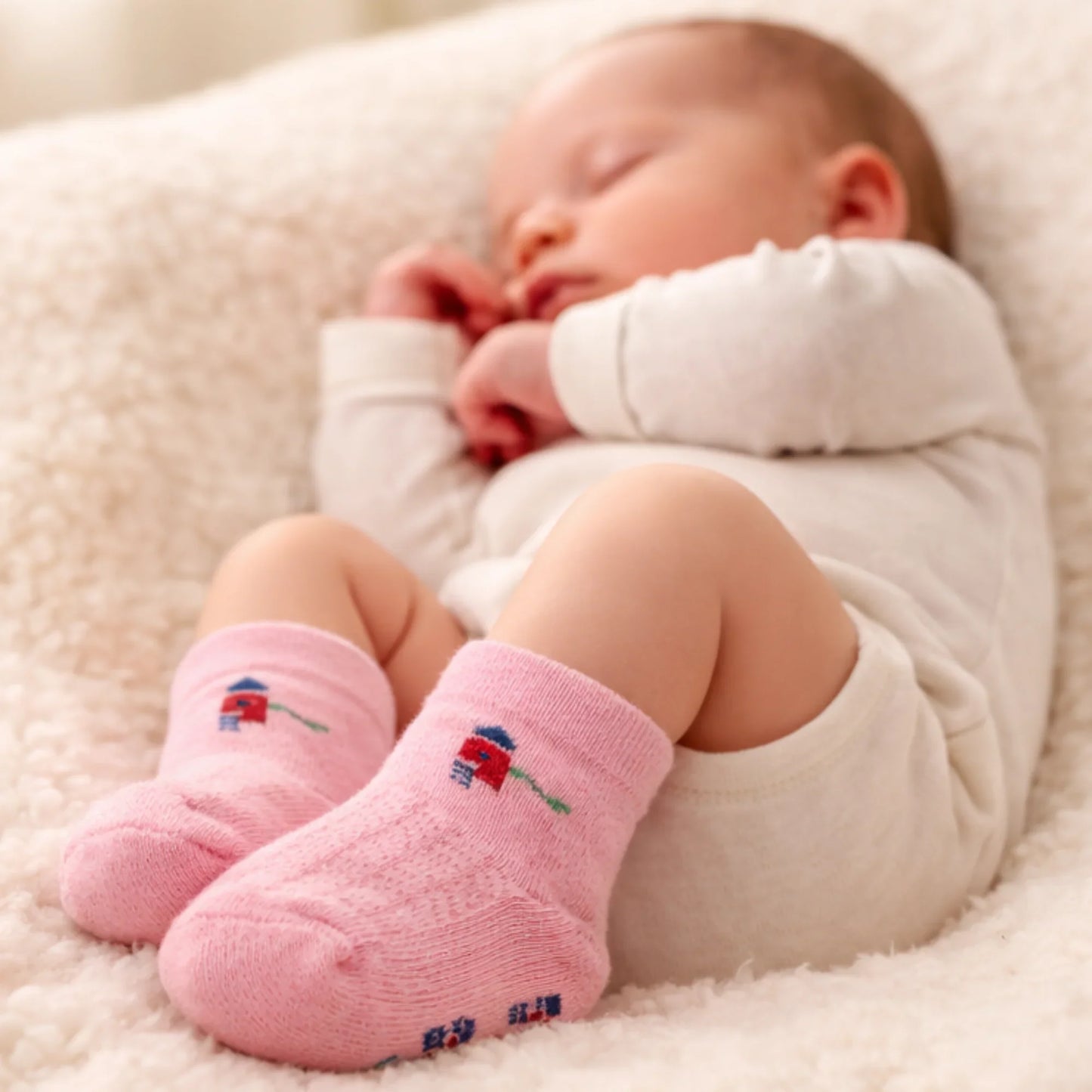 Holiday Candy Cane Baby Socks