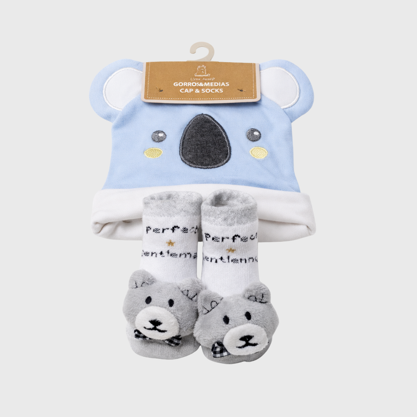 Baby Koala Cap & Socks Gift Set