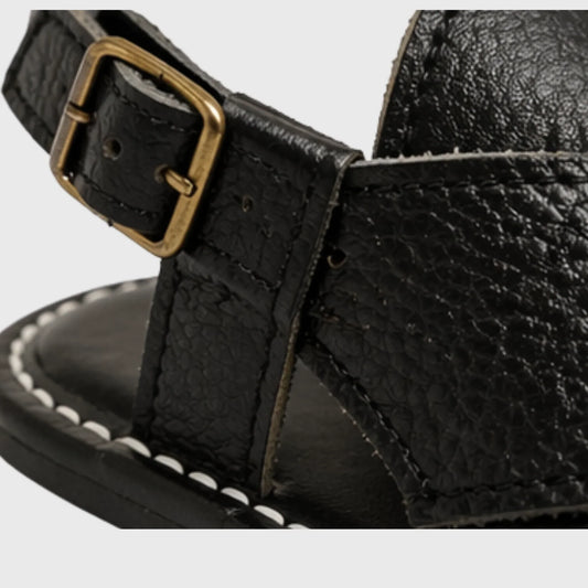 Baby Boy Black Peshawari Sandal
