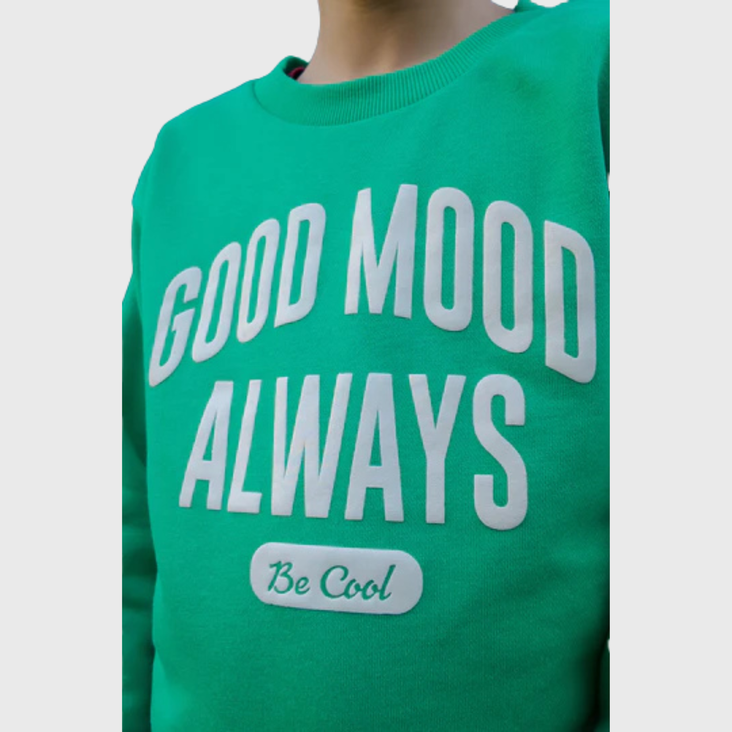 Kids’ "Good Mood Always" Sweatshirt – Cozy & Stylish – Minor Fault (Ages 2–14)