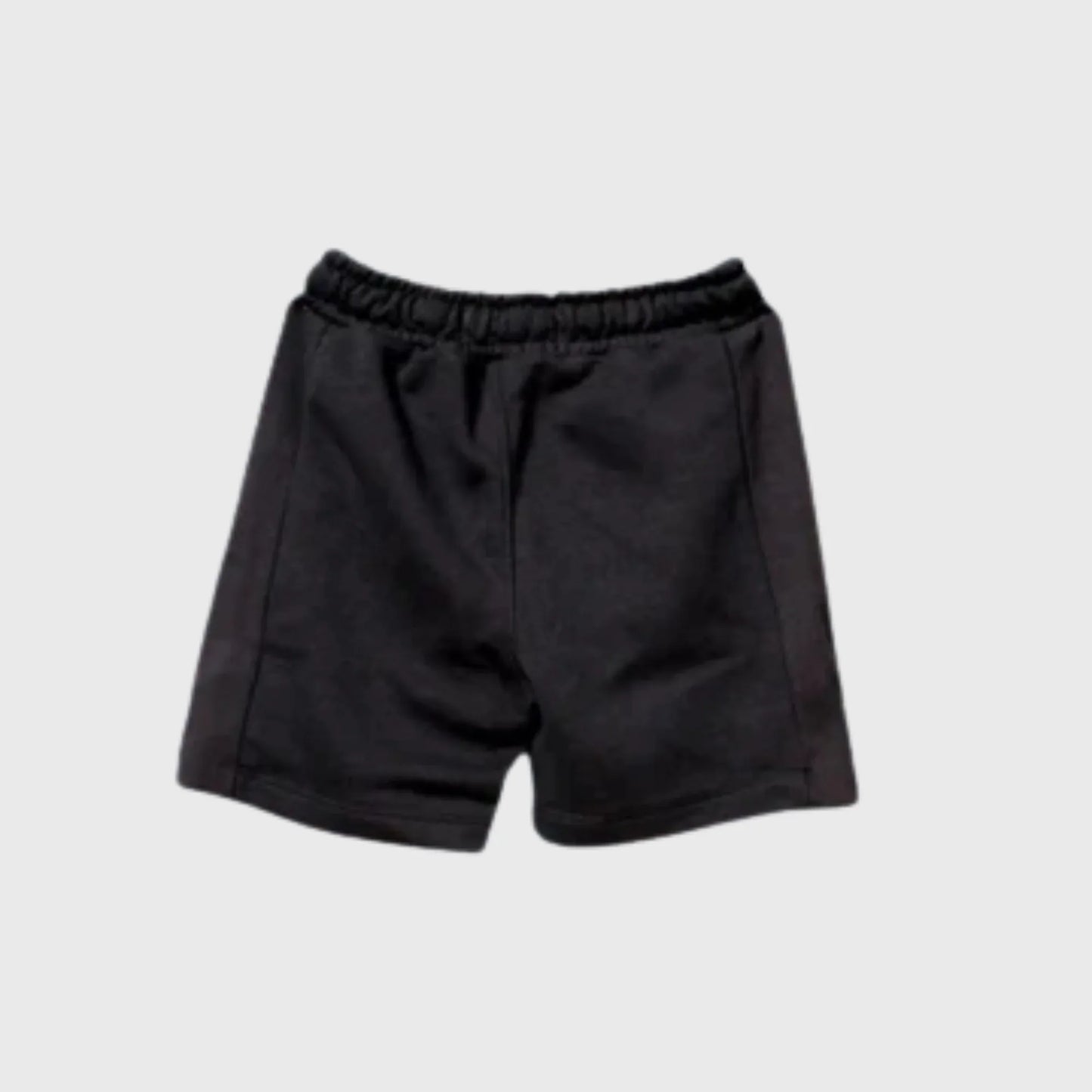 Grey Fleece Shorts with Ribbed Panels | 2-14 YRS