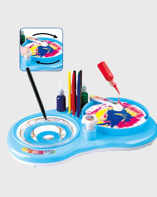 SPIN & SPIRAL ART Kit - Mess-Free, Motorized Geometric Art Studio