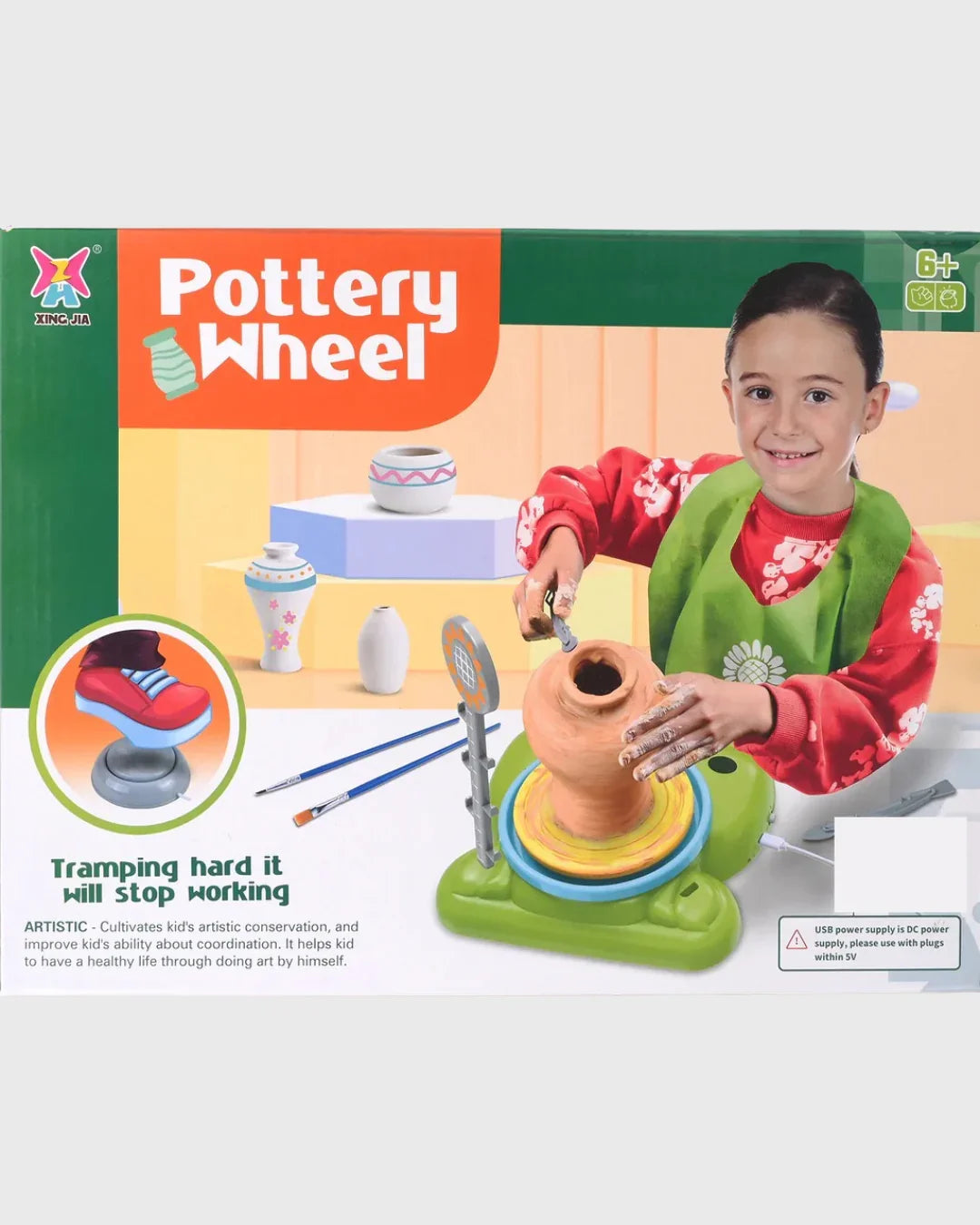 XING JIA Pottery Wheel - Deluxe Arts & Crafts Studio for Kids (Ages 6+)