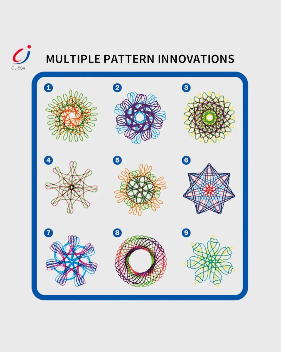 SPIN & SPIRAL ART Kit - Mess-Free, Motorized Geometric Art Studio