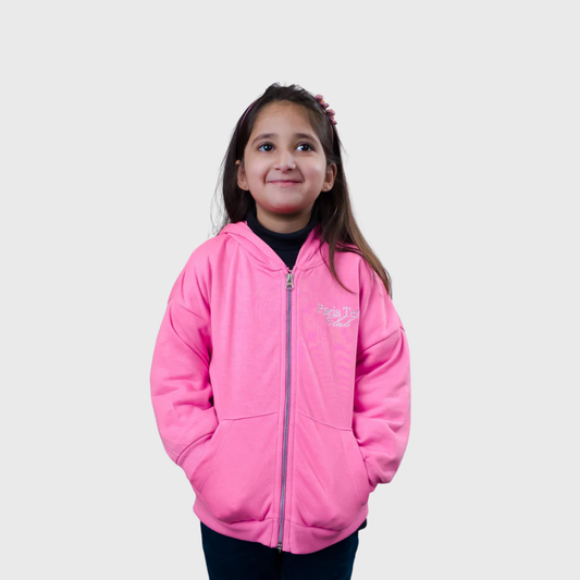 Kids’ Drop Shoulder Zipper Hoodie – Soft & Stylish – Minor Fault (Ages 2–14)