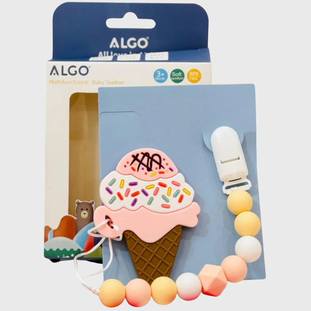ALGO Multifunctional Baby Teether - Ice Cream Design