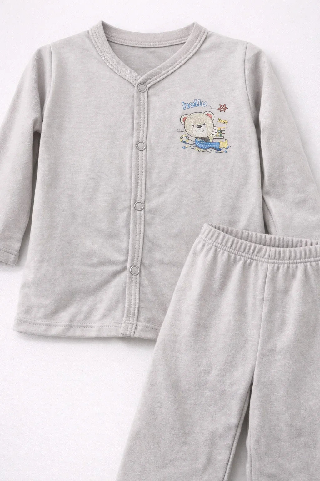Infant Grey Bear Cardigan Set