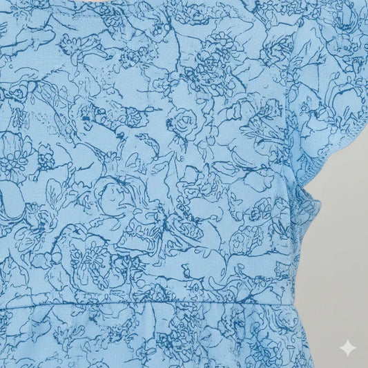 Blue Frock For Girls | 12M-6YRS