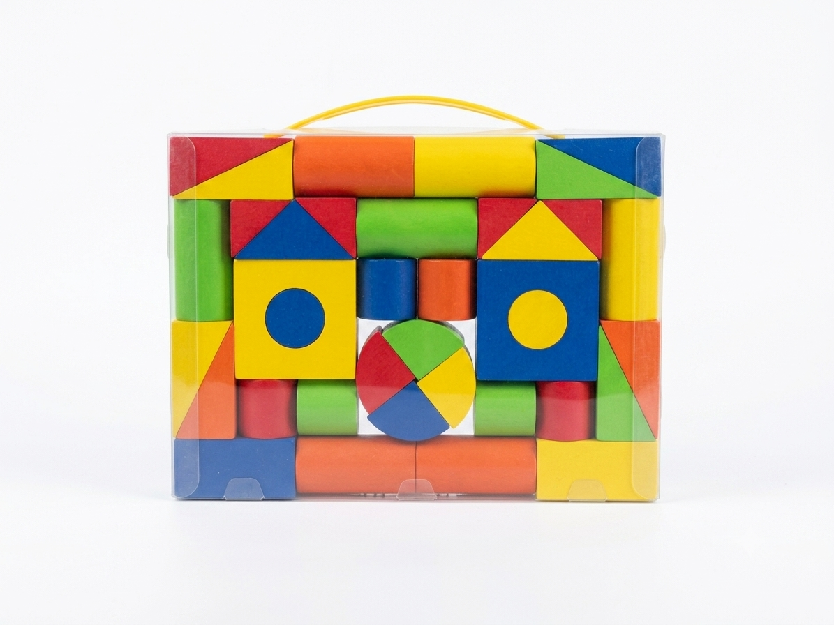 Foam Shape Building Blocks Set with Carry Case (Ages 3+)