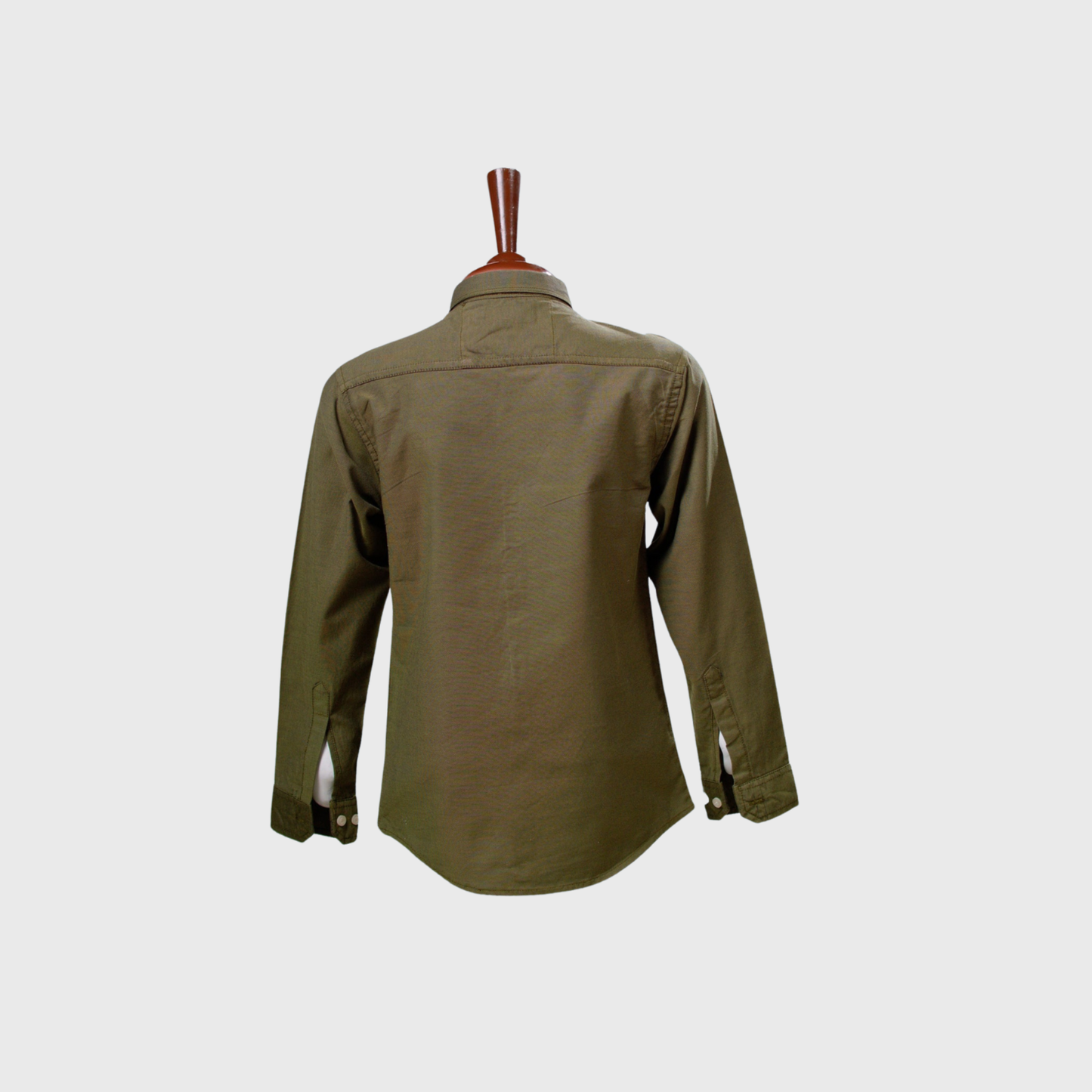 Olive Button-Down Shirt | Ages 2-10 Years
