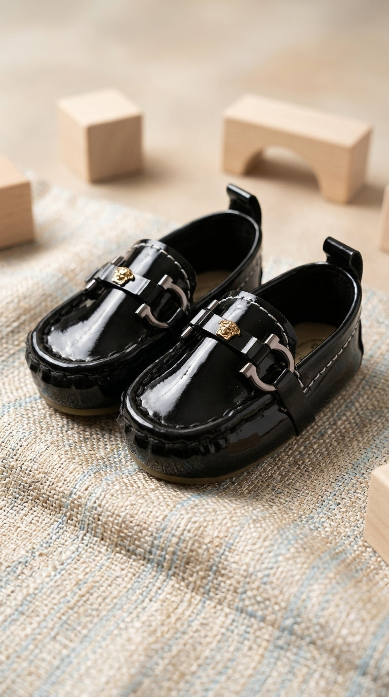 Black Patent Leather Loafers