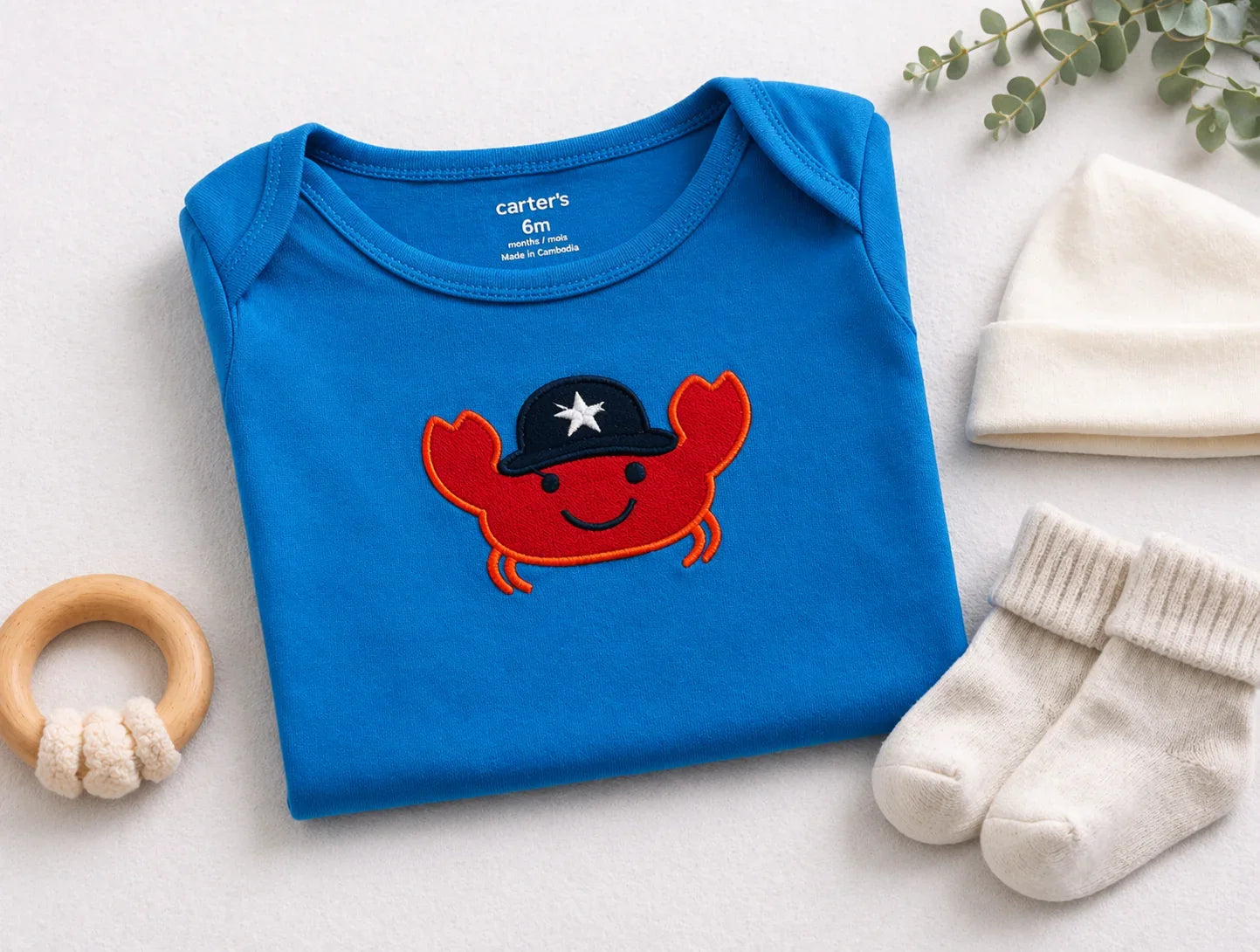 Long-Sleeve Pirate Crab Bodysuit