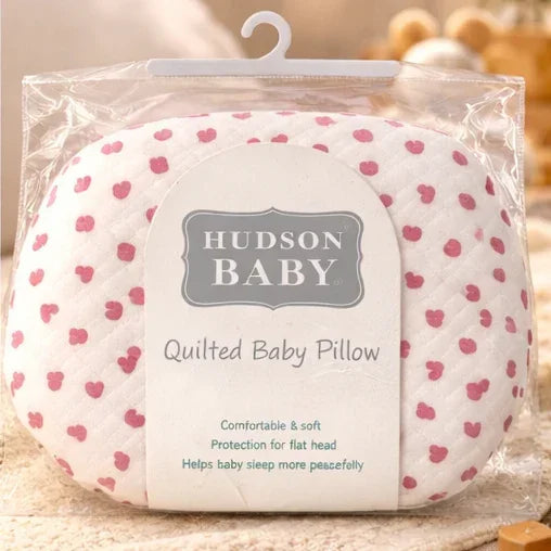 Heart Quilted Baby Pillow