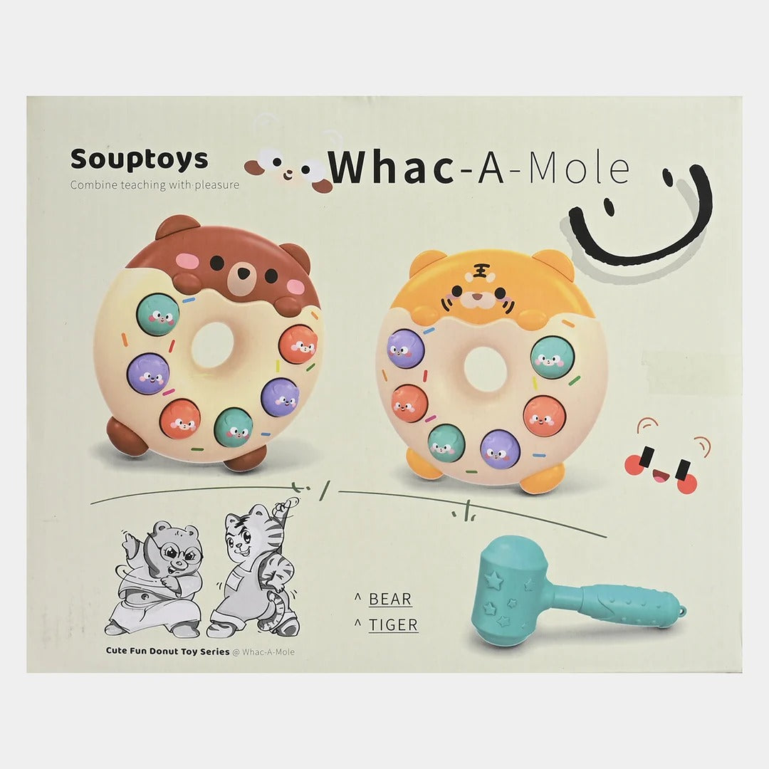 Whac-A-Mole Rapid Push Game Playset with Mallet for Kids (Ages 3+)