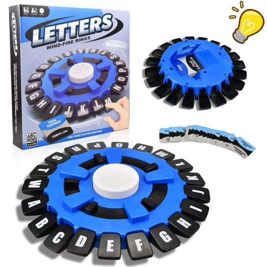 Wind-Fire Rings: LETTERS - The Fast-Paced Family Word Challenge!