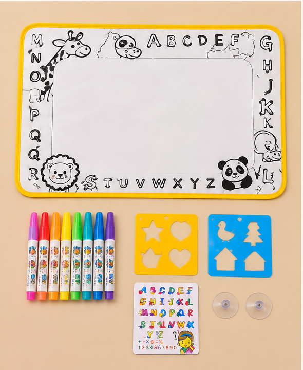 Water Drawing Mat - Reusable Ocean Theme Coloring Mat (3+)