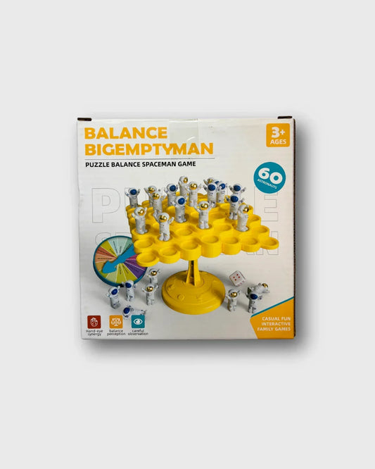 Balance Spaceman Game - Square Style-STEM Learning Toy for Kids Ages 3+ with 60 Astronauts