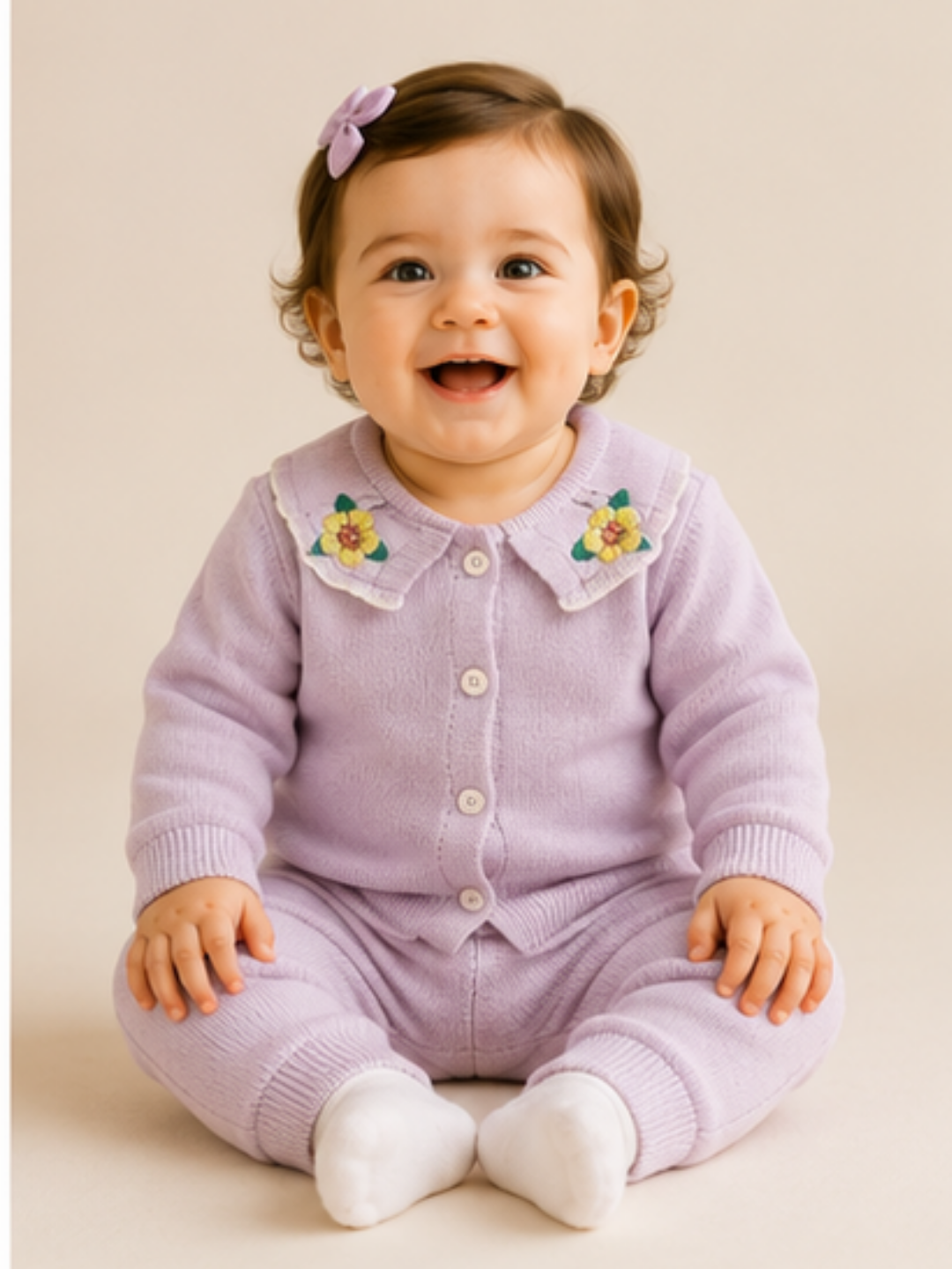 Mauve Sweater Romper