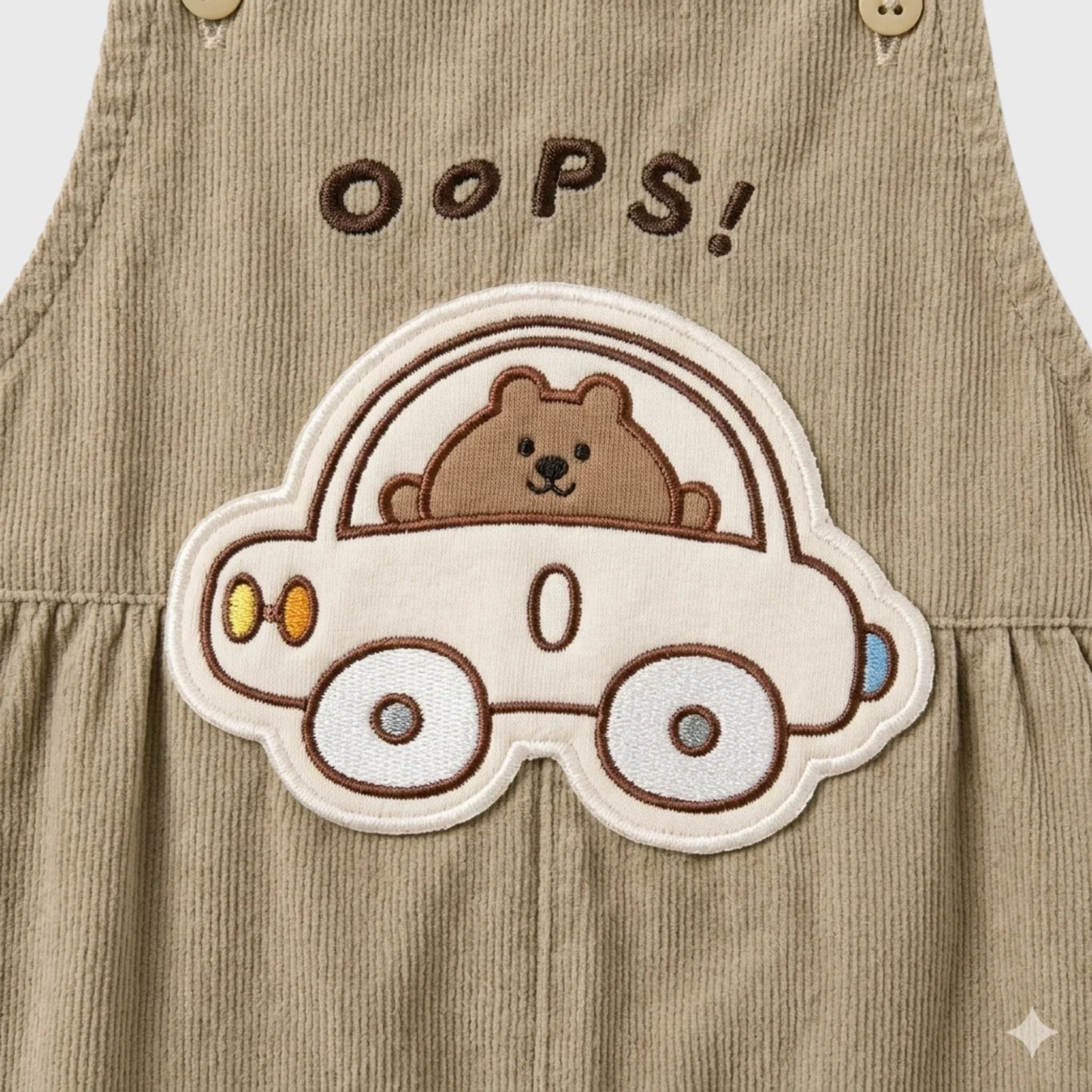 Baby "Oops Bear" Romper Set