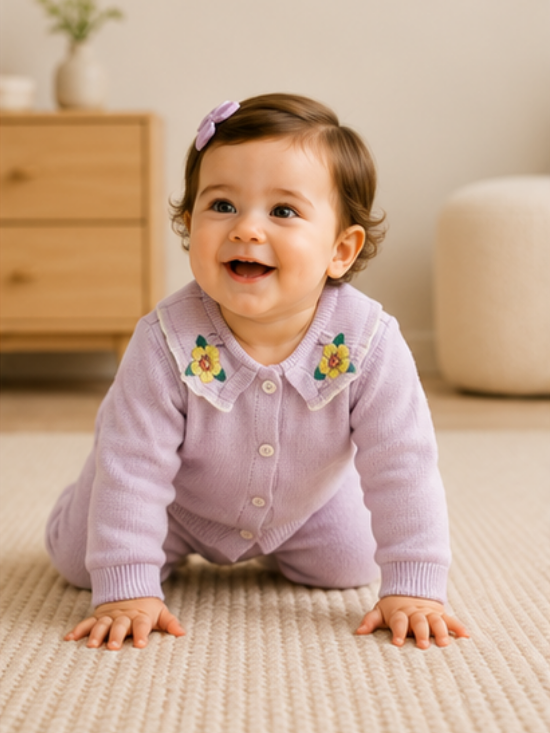 Mauve Sweater Romper