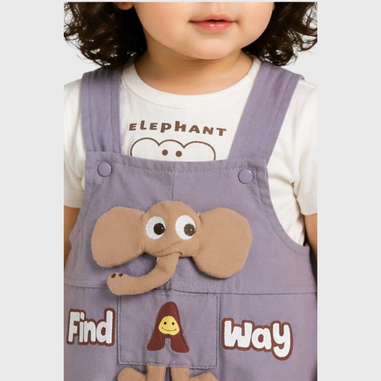 Baby "Find A Way Elephant" Romper Set