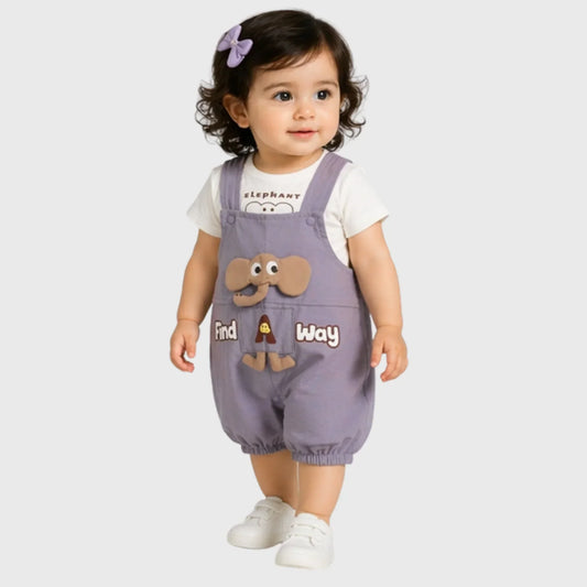 Baby "Find A Way Elephant" Romper Set