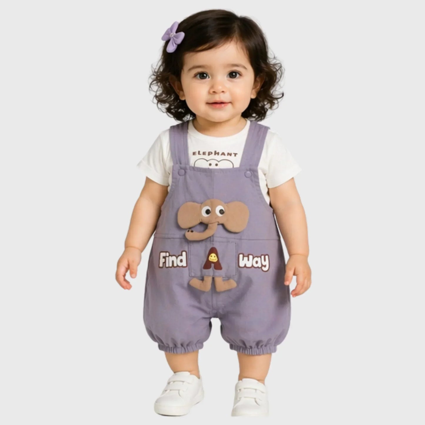 Baby "Find A Way Elephant" Romper Set