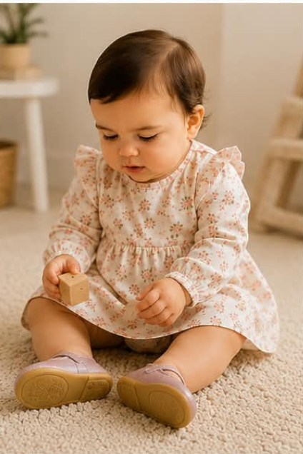 Girls’ Pink Glitter Mary Jane Shoes