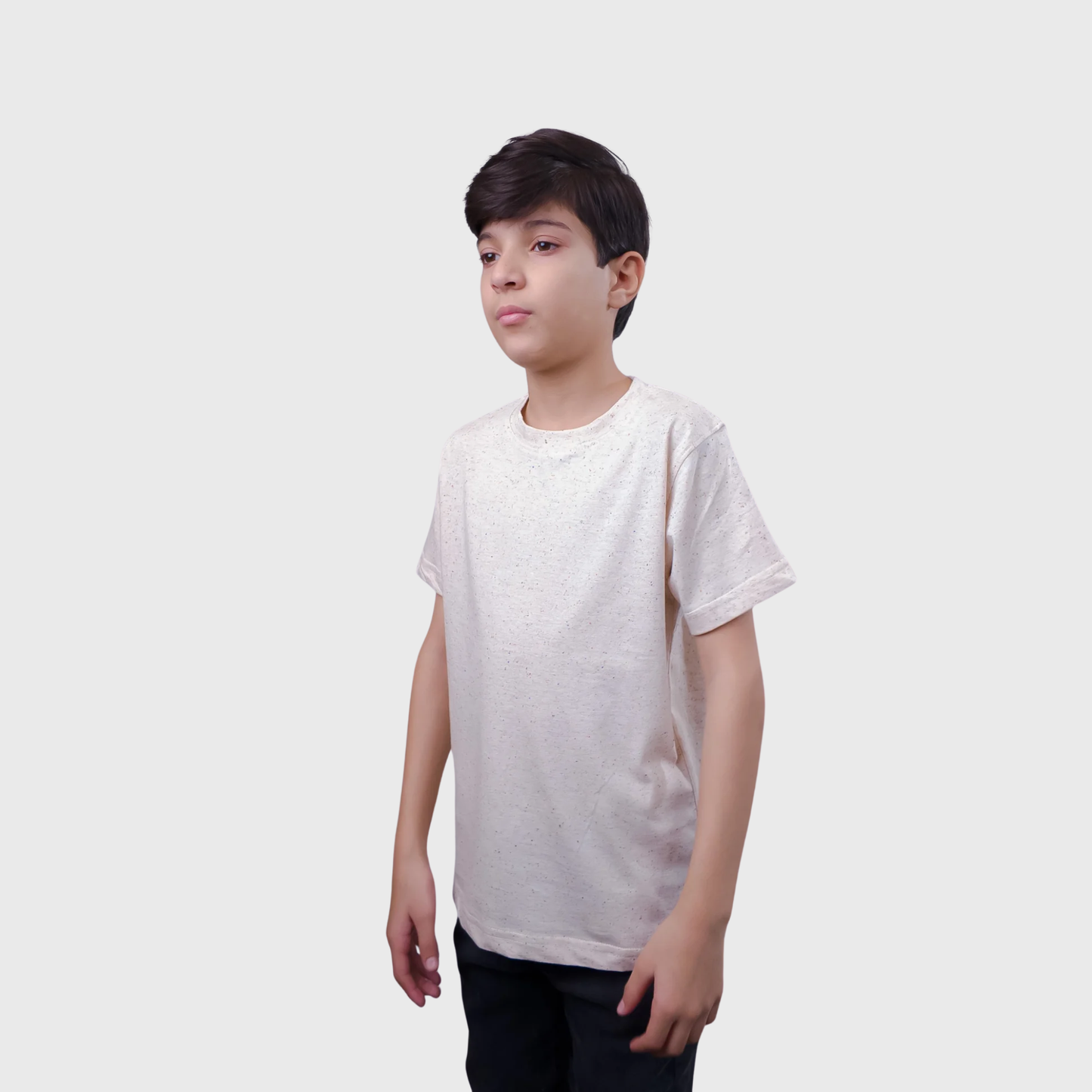 Beige Cotton T-Shirt | (Ages 2-14)