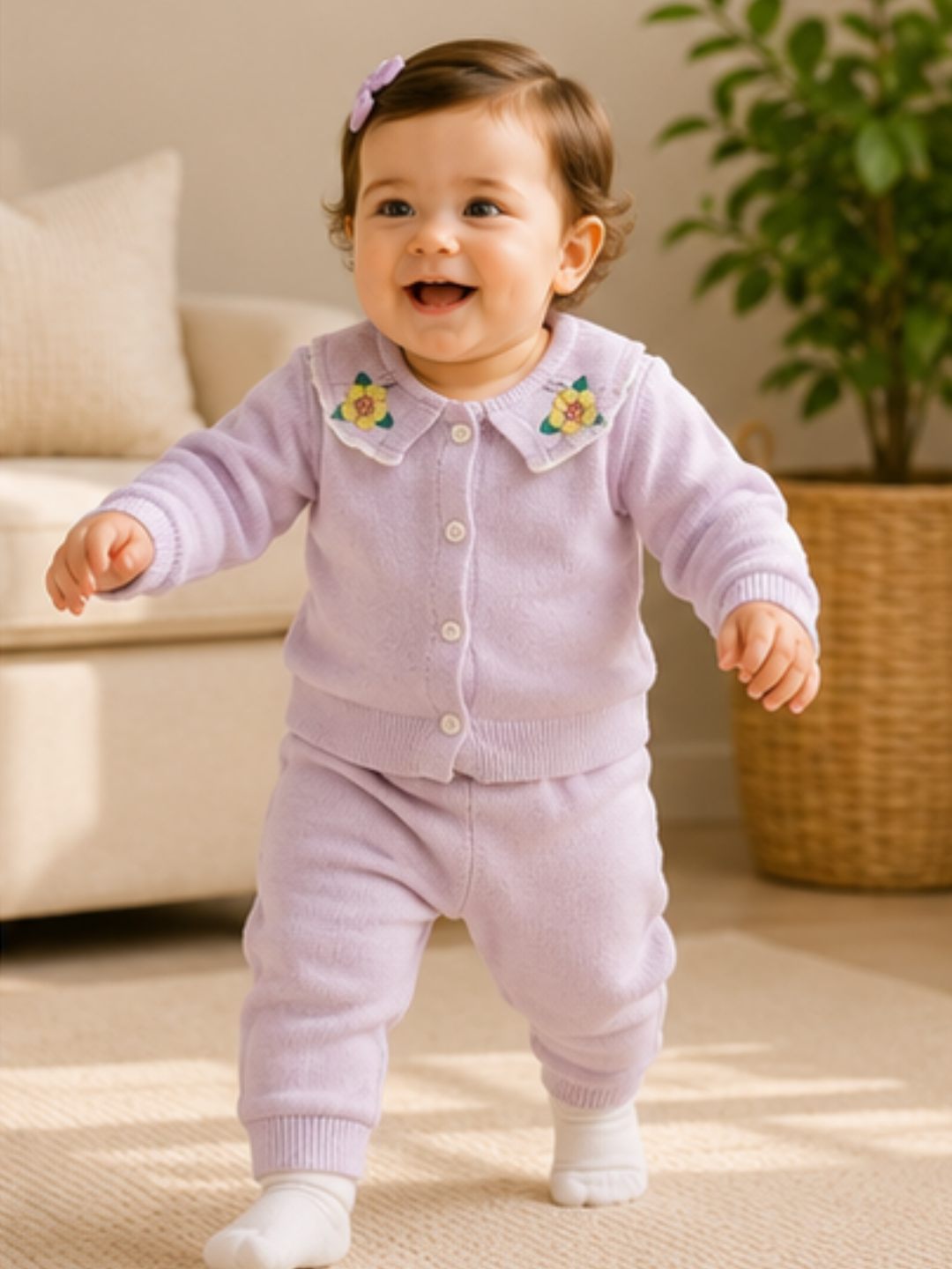 Mauve Sweater Romper