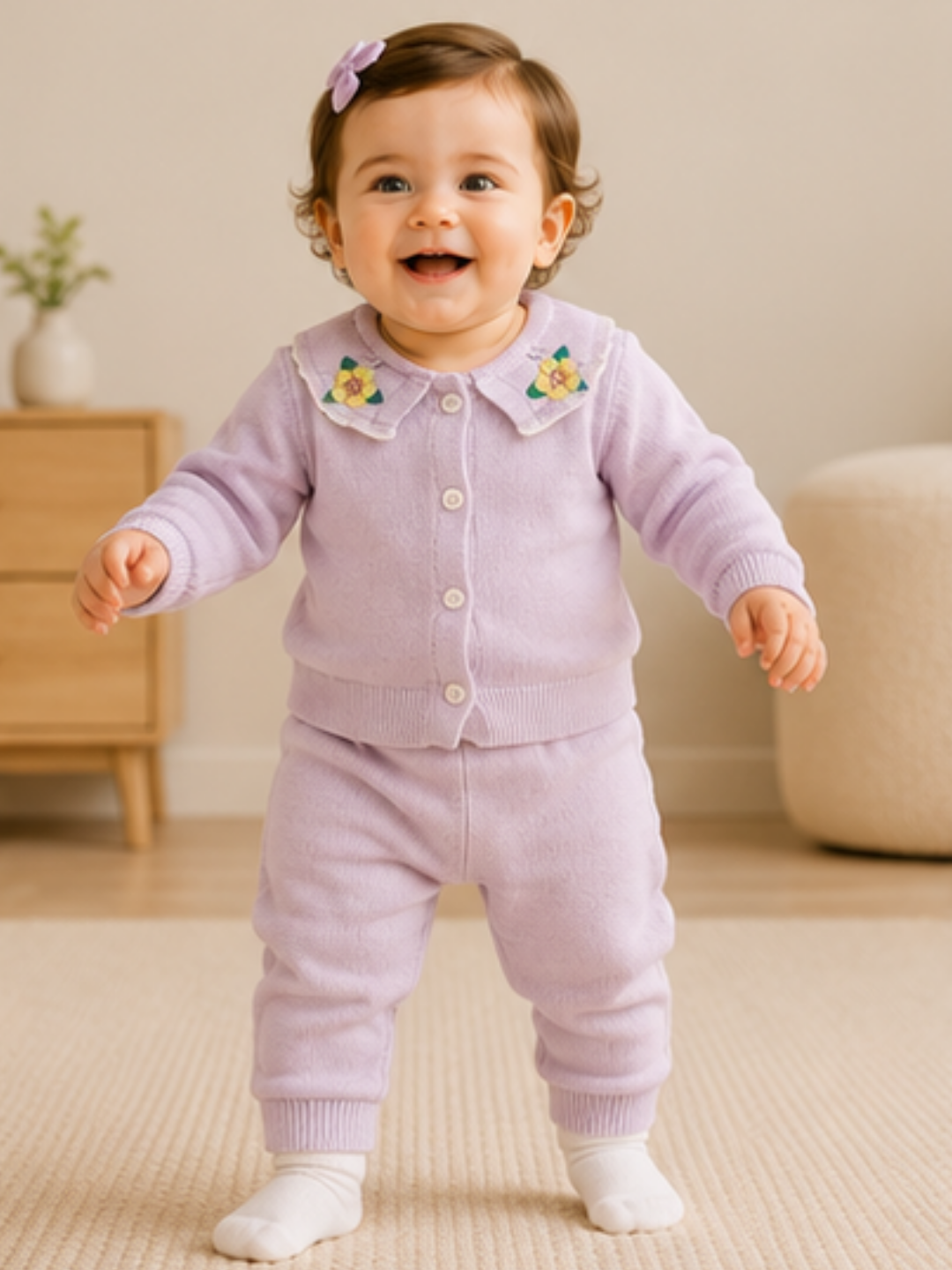 Mauve Sweater Romper