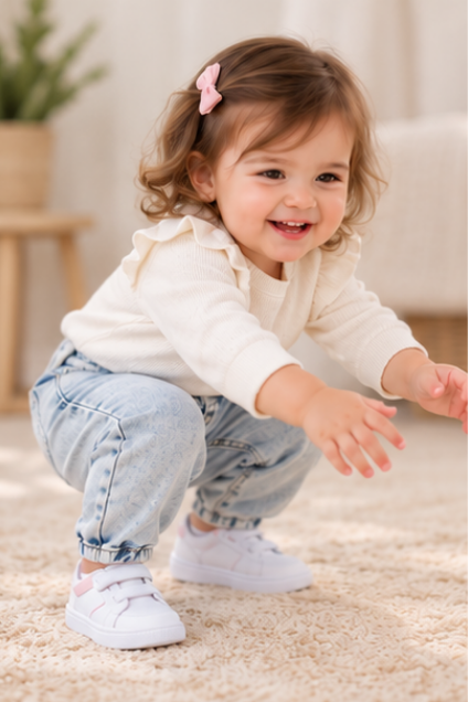 Girls Light Wash Denim Jeans