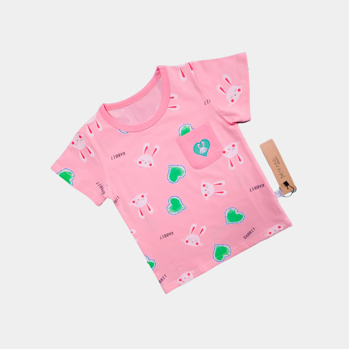 Pink Tee Shirt & Short Set  | (12M-6YRS)