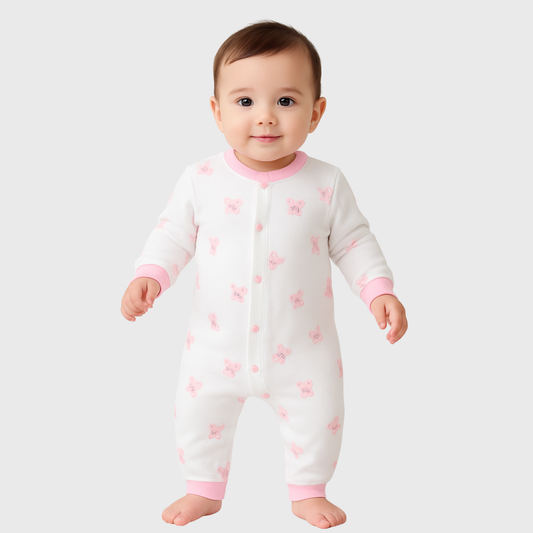 Pink Soft Cotton Baby Romper
