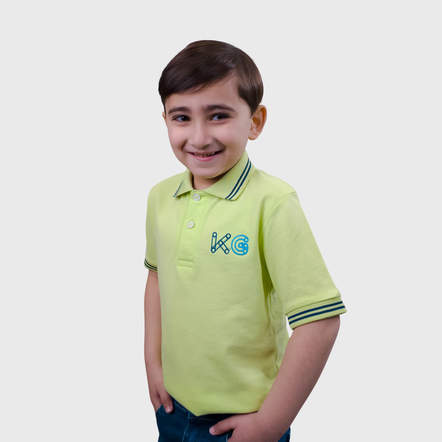 Lime Green Polo Shirt | (Ages 2-14)