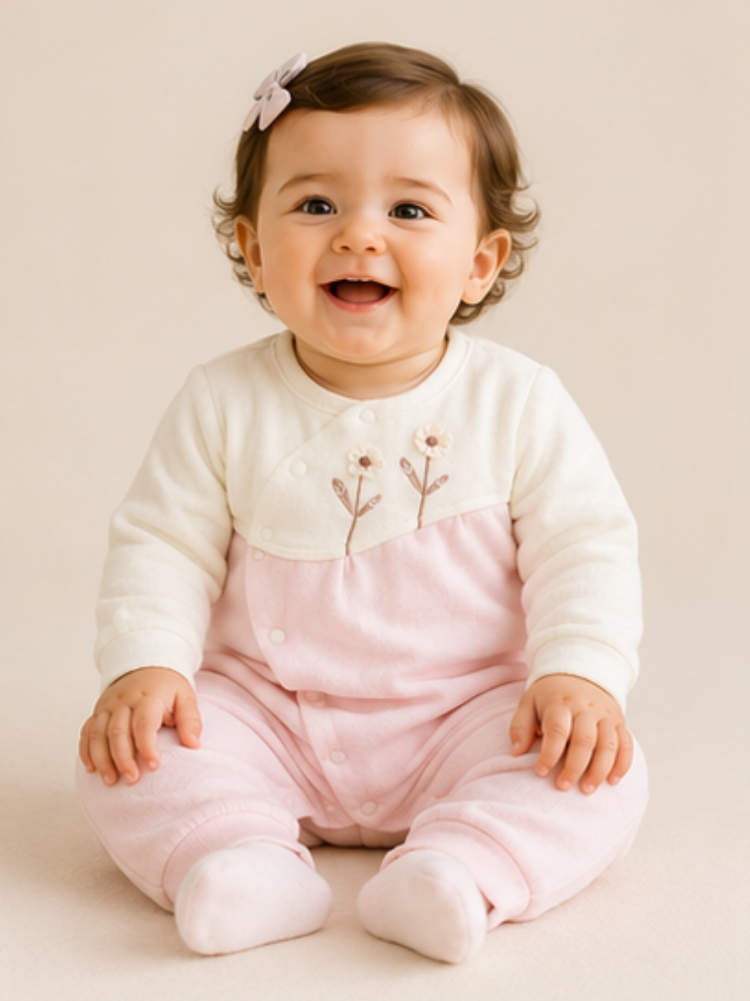 Pink Quilted Romper