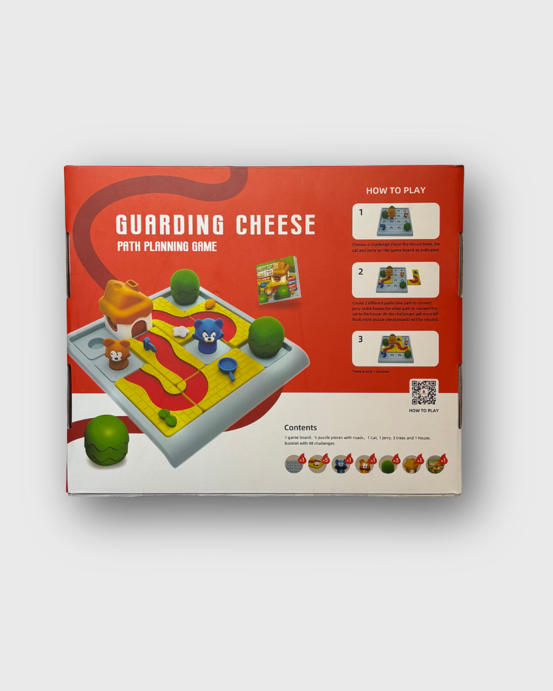 Guarding Cheese Educational Board Game - Fun STEM Learning Strategy Game for Kids Ages 3+ with 48 Challenges