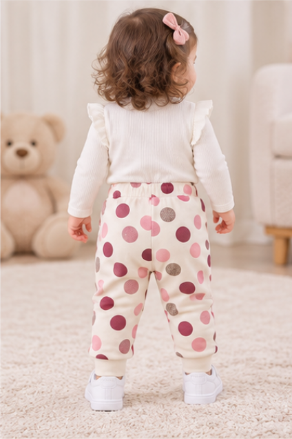 Polka Dot Jogger Pants for Toddlers