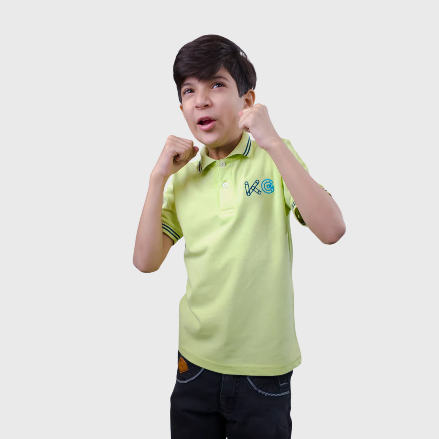 Lime Green Polo Shirt | (Ages 2-14)